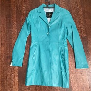 Vintage leather jacket made in florence italy